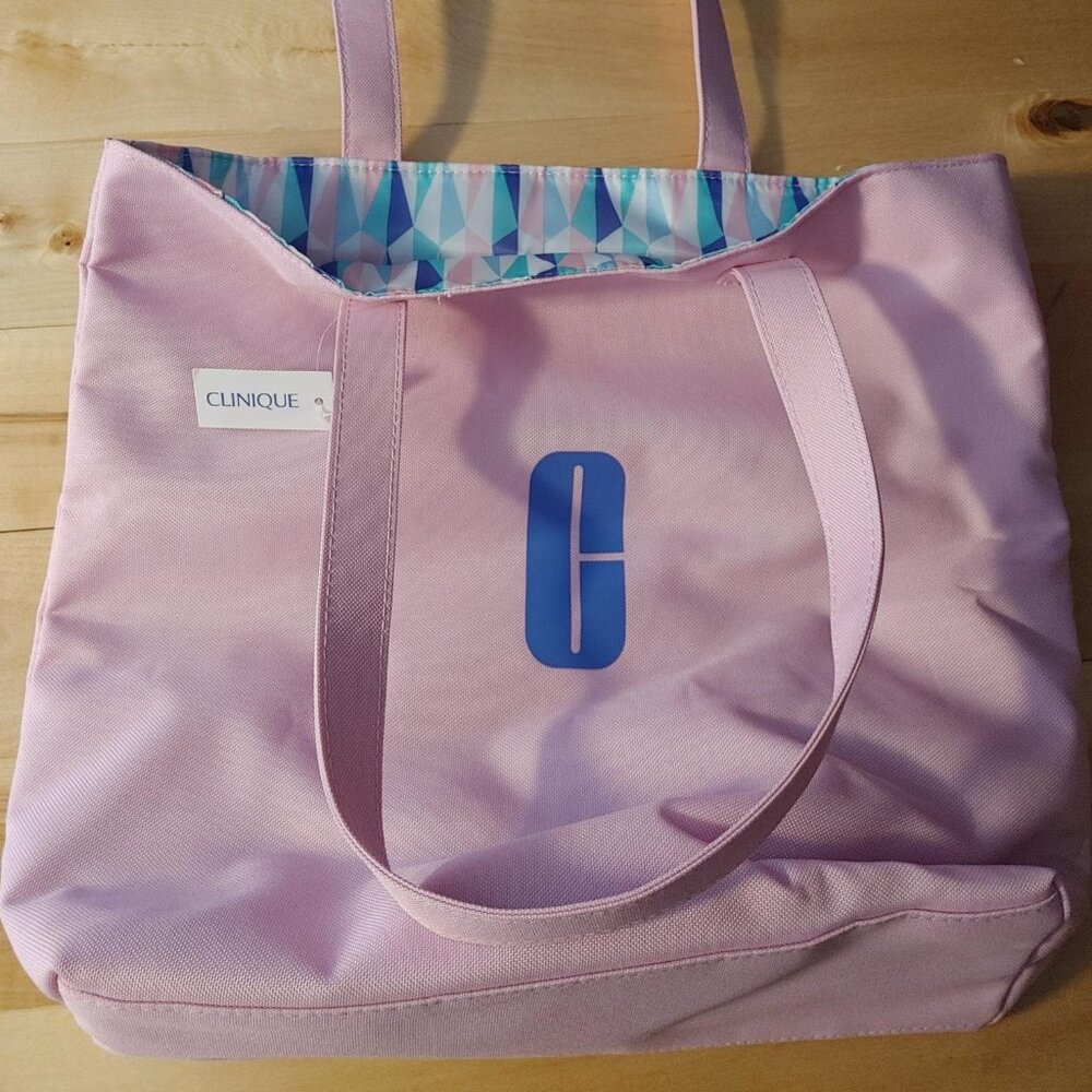 ***SOLD***CLINIQUE PINK TOTE BAG
